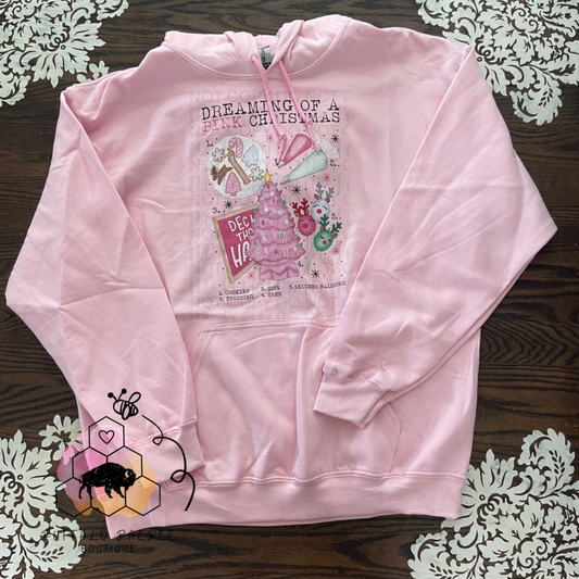 Pink Christmas Hoodie