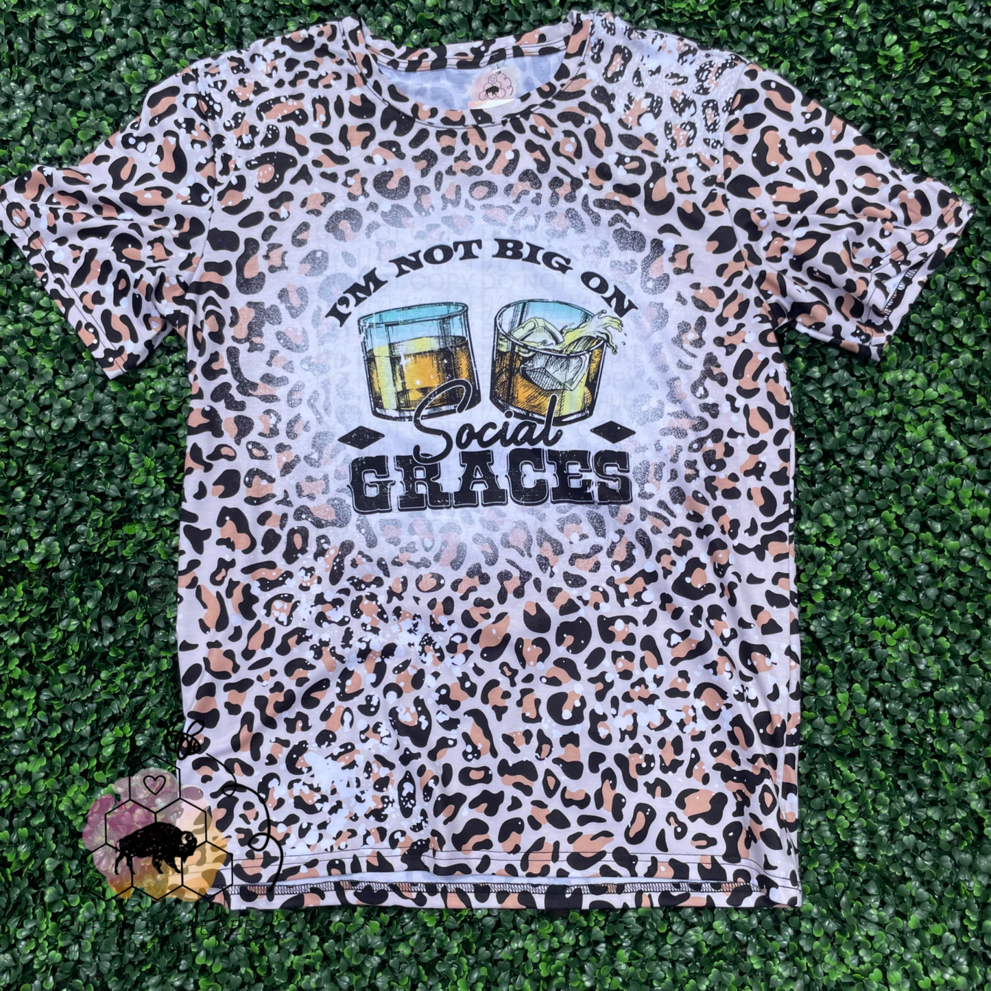 Cheetah Social Graces Tee