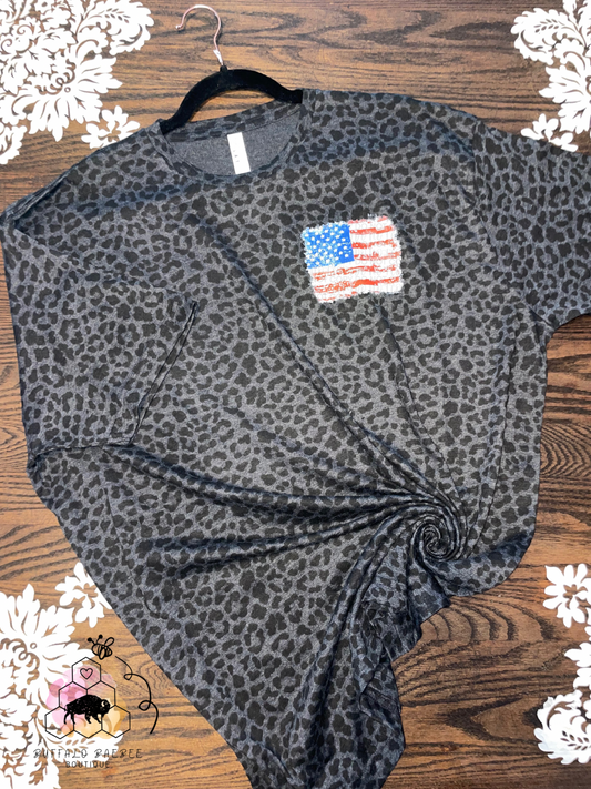 Cheetah Flag Tee