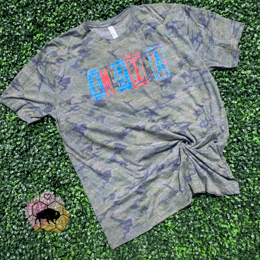 Camo America Tee