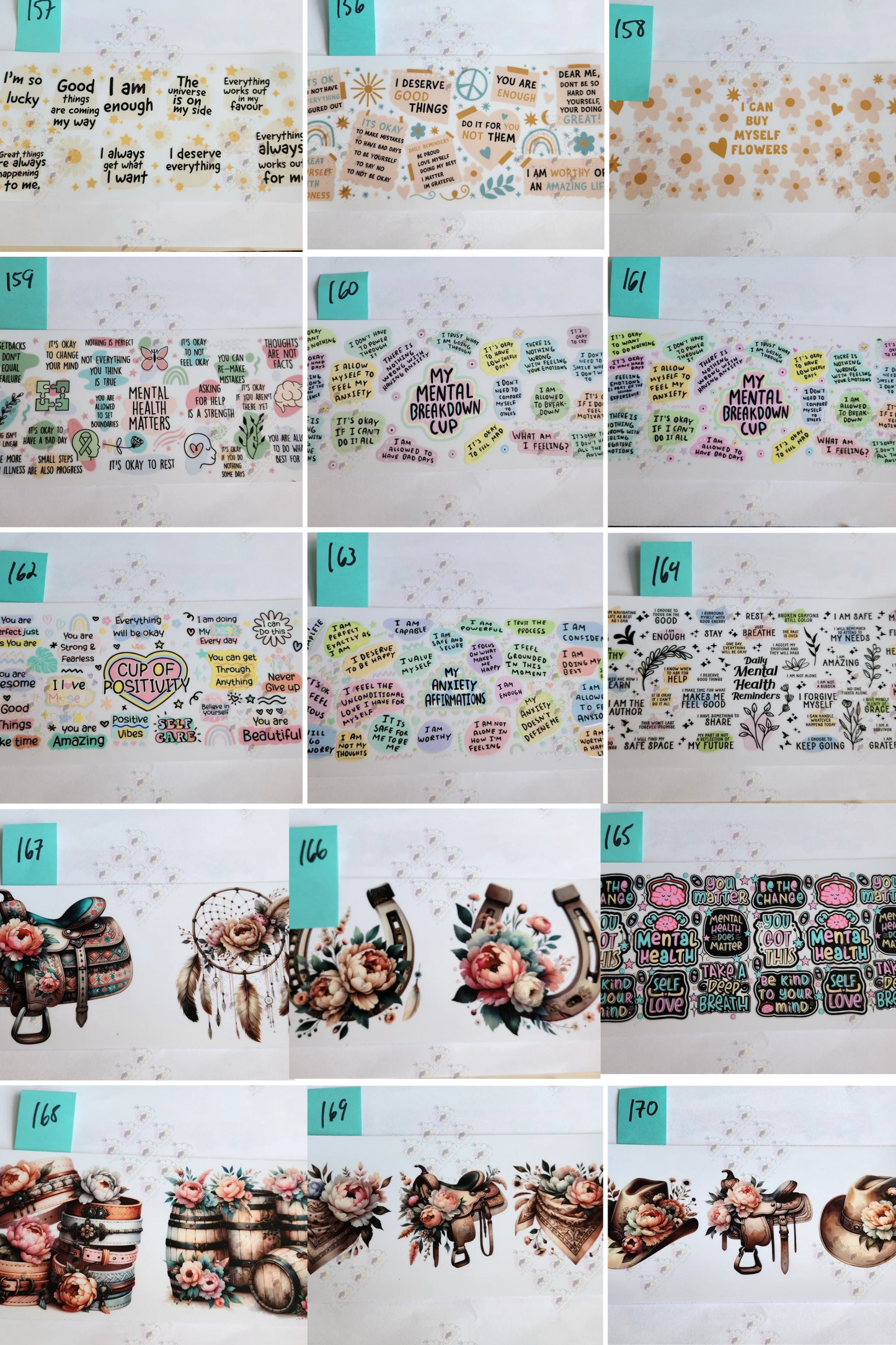 101-200 Cup wraps