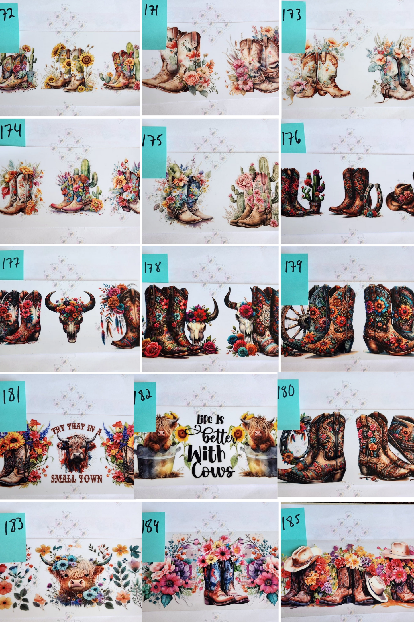 101-200 Cup wraps