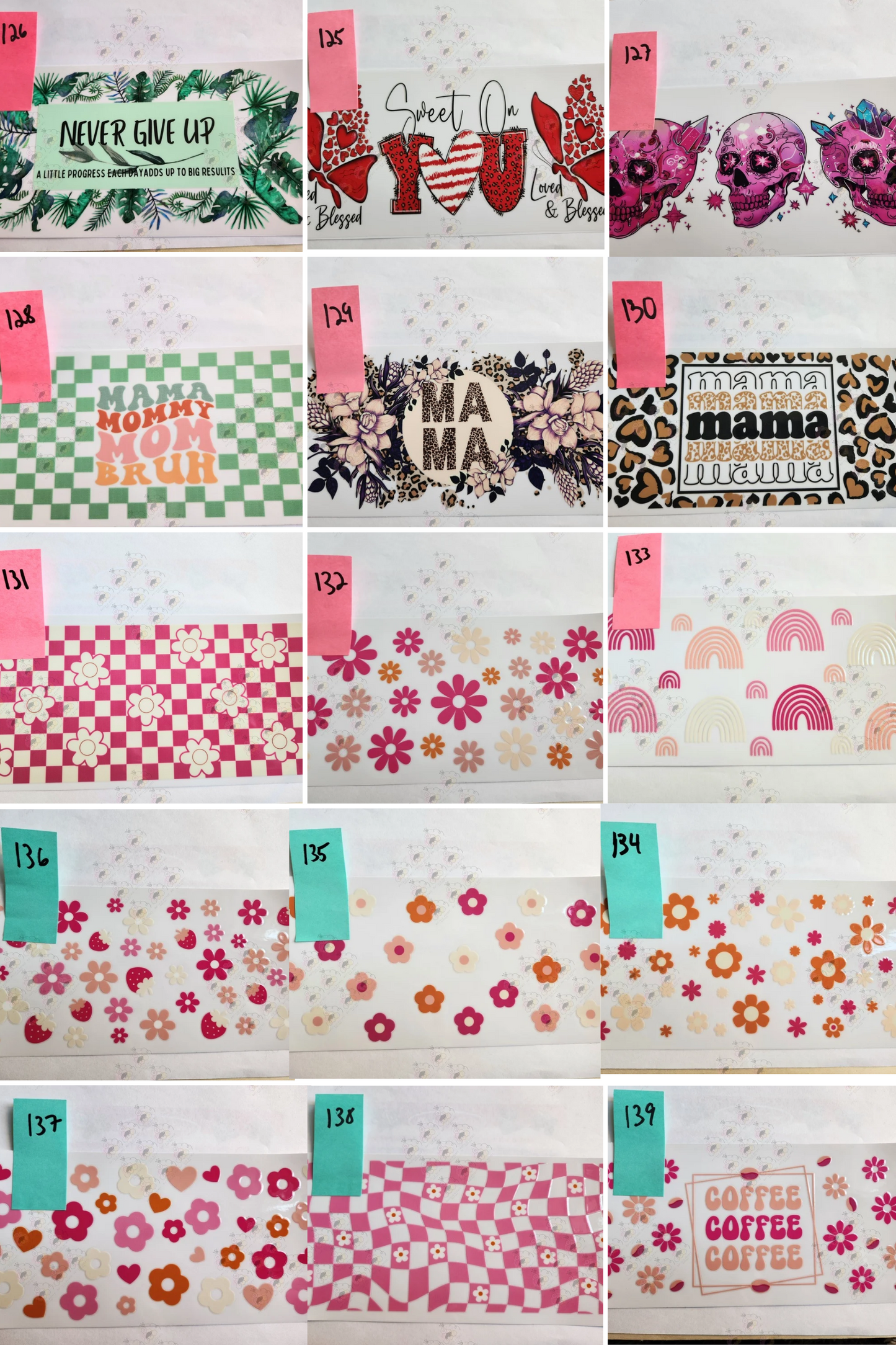 101-200 Cup wraps